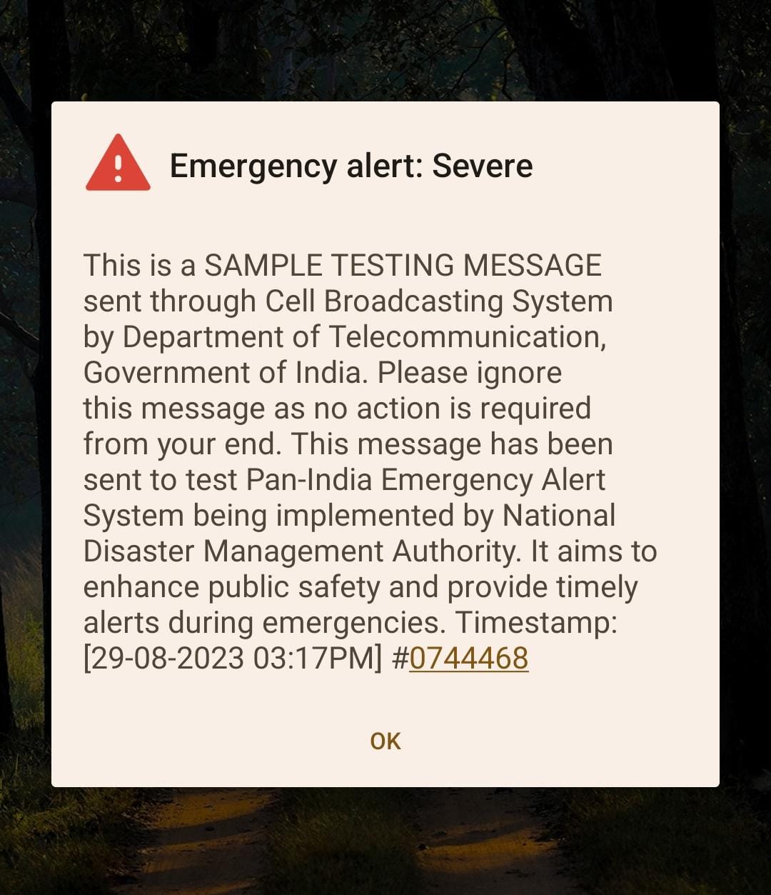 ALERT NOTIFICATION