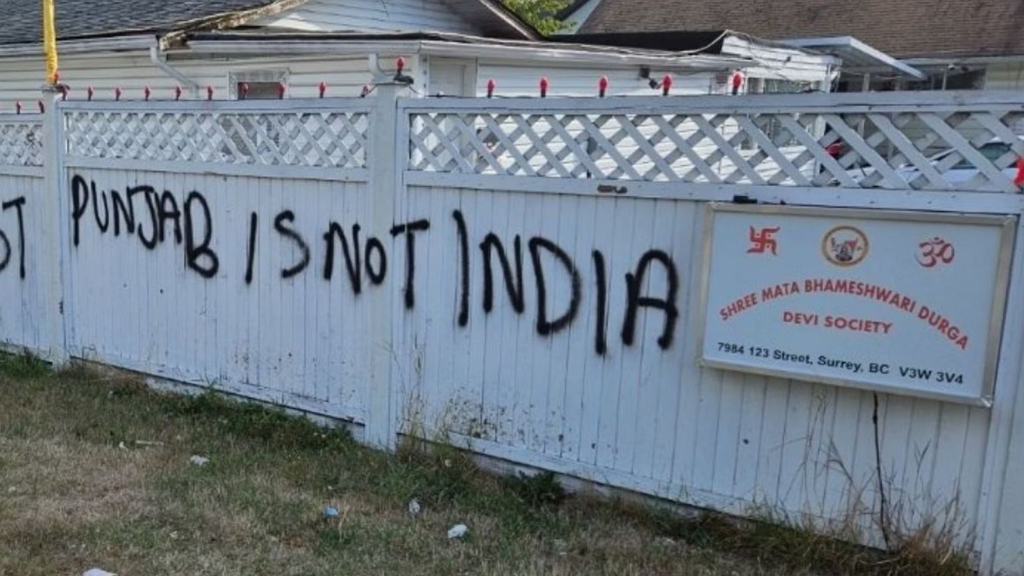 Hindu Temple Vandalised in Canada