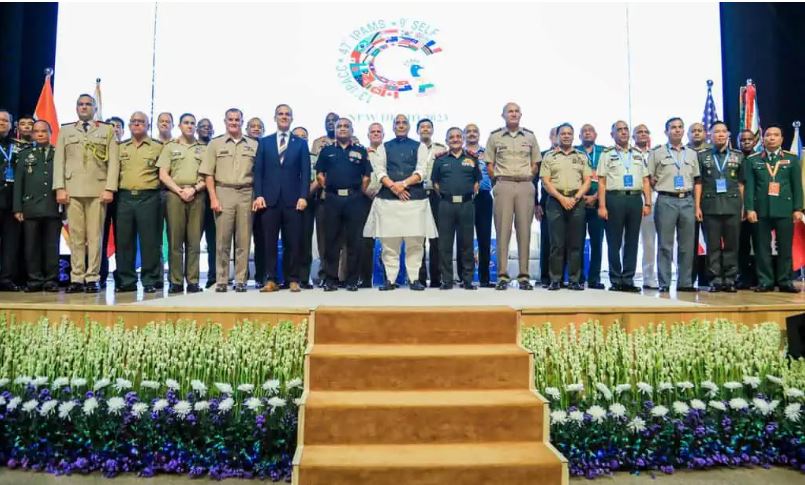 Defence Minister along with General Pande and several others