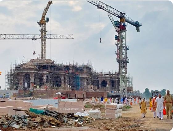 Under construction temple