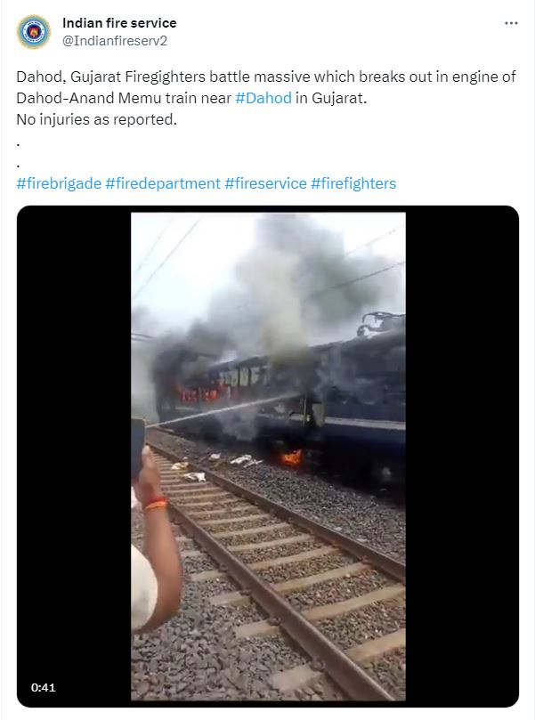 Tweet by India Fire Services