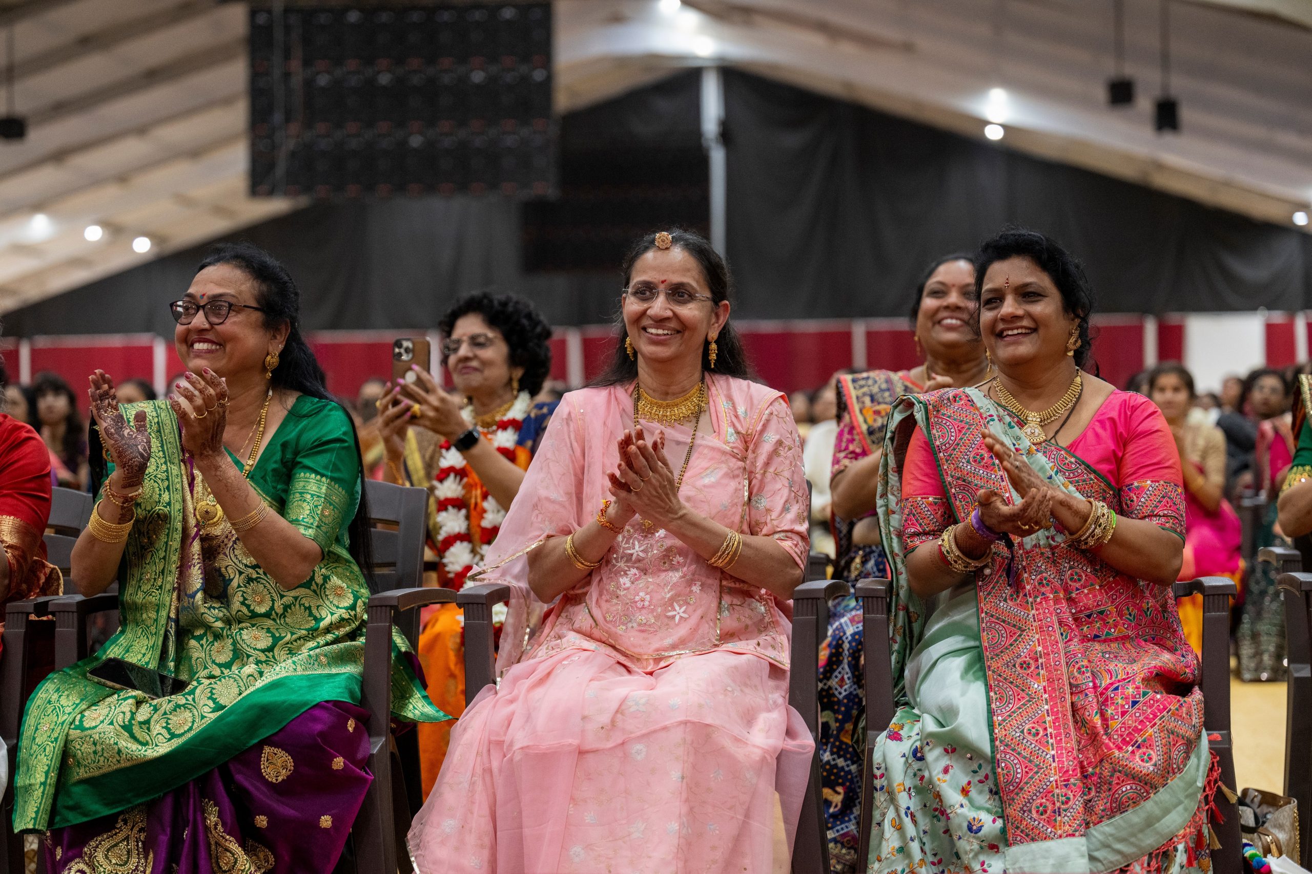 Proud mothers of youths who took diksha