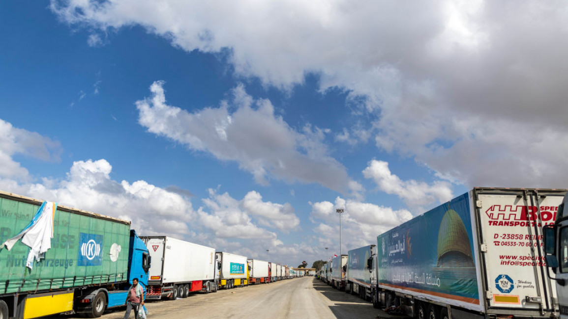 Aid Waiting in Egypt