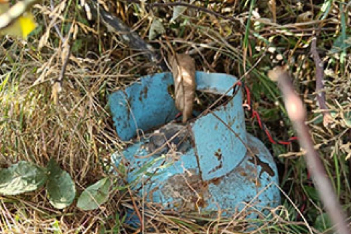 Cylinder detonated by Security forces